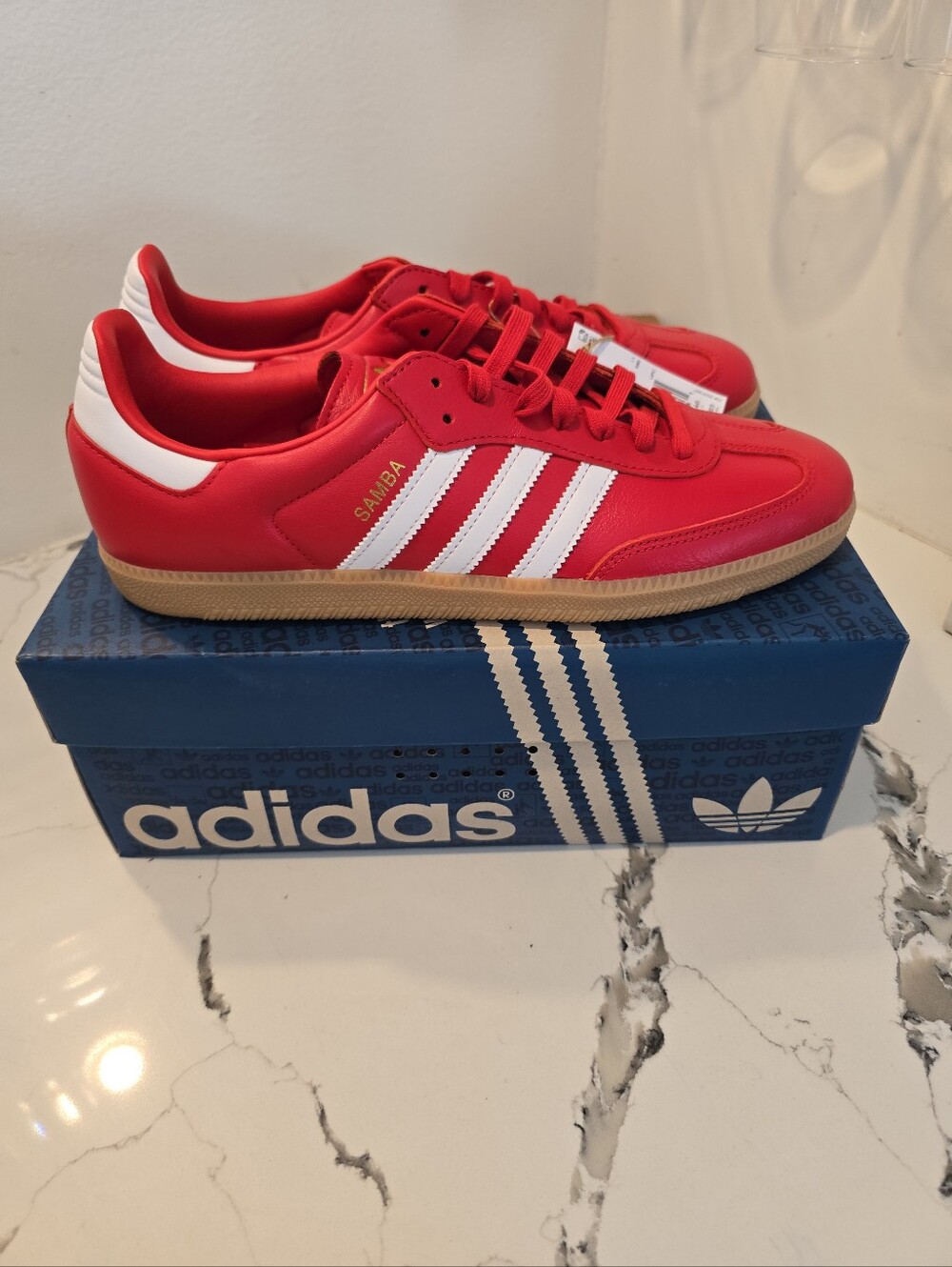 Adidas Samba OG Fourth of July Pack - Scarlet Men's Size 11.5 NWOB - Picture 5 of 11